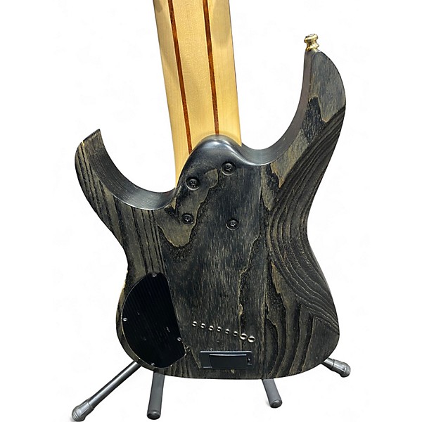 Used Ibanez RGIF8 Black Stained Solid Body Electric Guitar