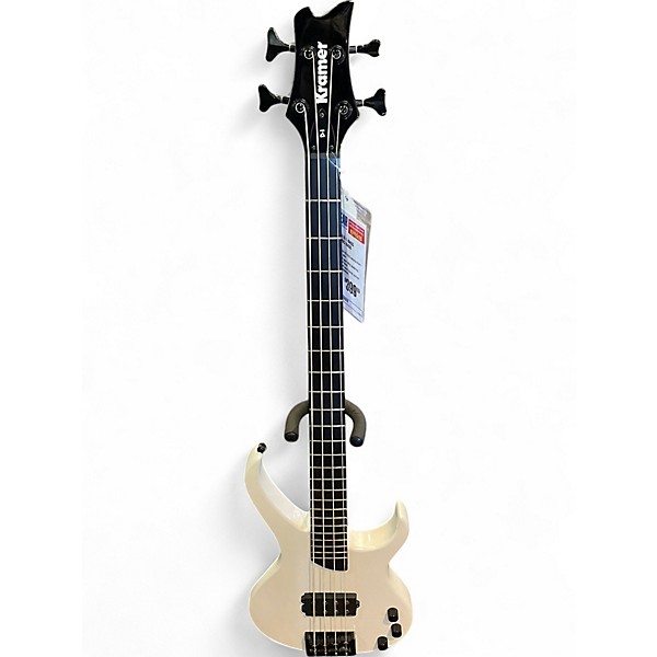 Used Kramer D-1 Bass White Electric Bass Guitar