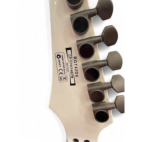 Used Ibanez RGT42DX White Solid Body Electric Guitar
