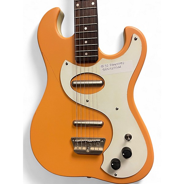 Used Danelectro dano Pink Solid Body Electric Guitar