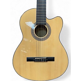 Used Lucero LC100CE Natural Classical Acoustic Electric Guitar