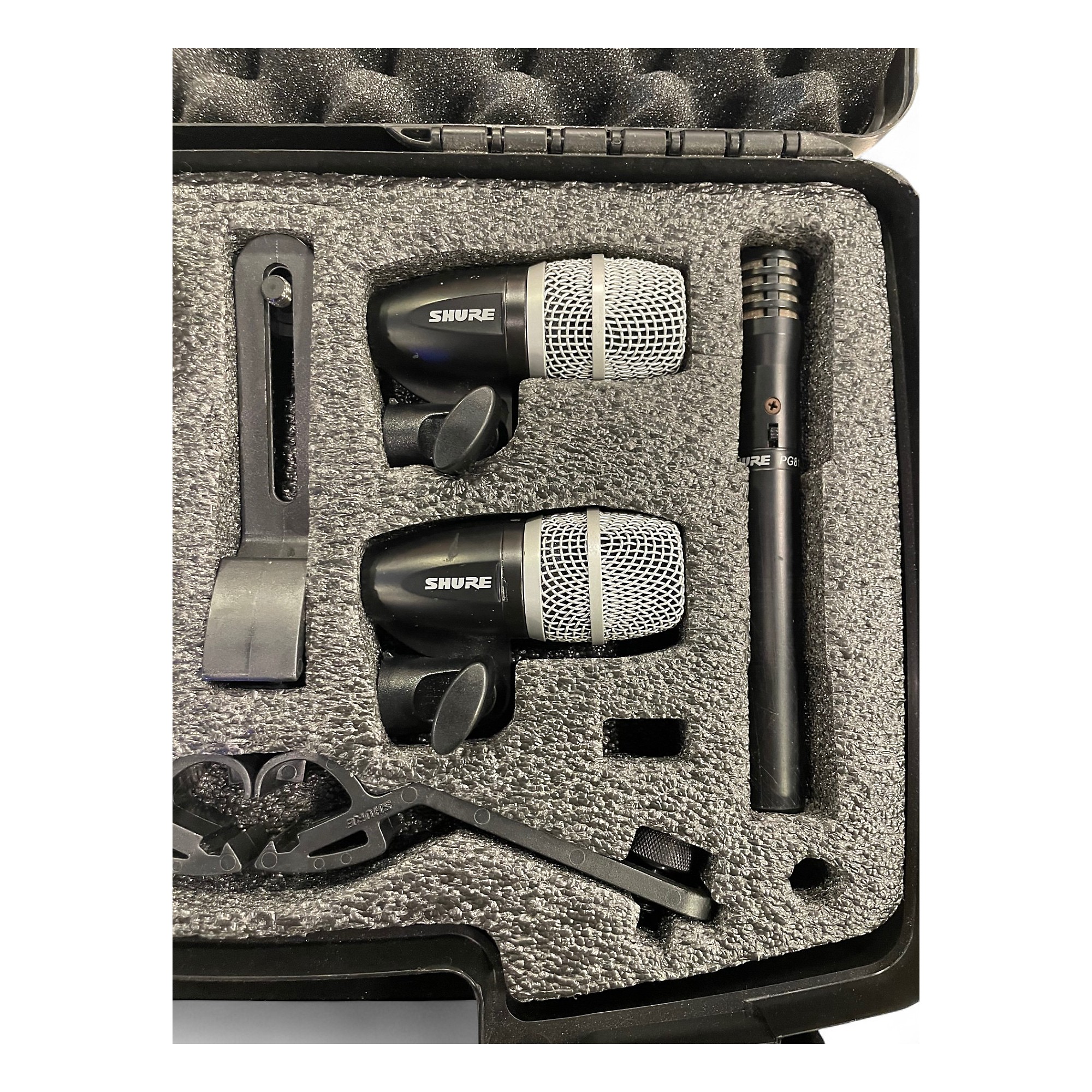 【未使用新品】SHURE　本格ドラムマイクキット　PGADRUMKIT7 Shure PGADRUMKIT7 7-Piece Drum Microphone Kit | Guitar Center