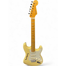 Used Fender ERIC JOHNSON THINLINE STRATOCASTER  Alpine White Hollow Body Electric Guitar