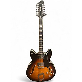 Used Hagstrom Viking 12 String 2 Color Sunburst Hollow Body Electric Guitar