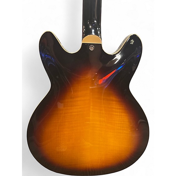 Used Hagstrom Viking 12 String 2 Color Sunburst Hollow Body Electric Guitar