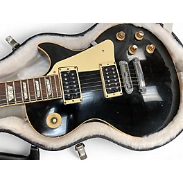 Vintage 1980s Gibson Les Paul Standard Black and Yellow Solid Body Electric Guitar