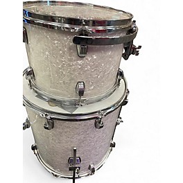 Used Ludwig 3 Piece Centennial MARINE WHITE Drum Kit