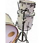 Used Ludwig 3 Piece Centennial MARINE WHITE Drum Kit