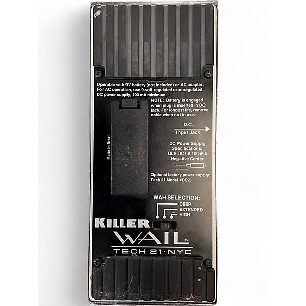 Used Tech 21 Killer Wail Wah Effect Pedal