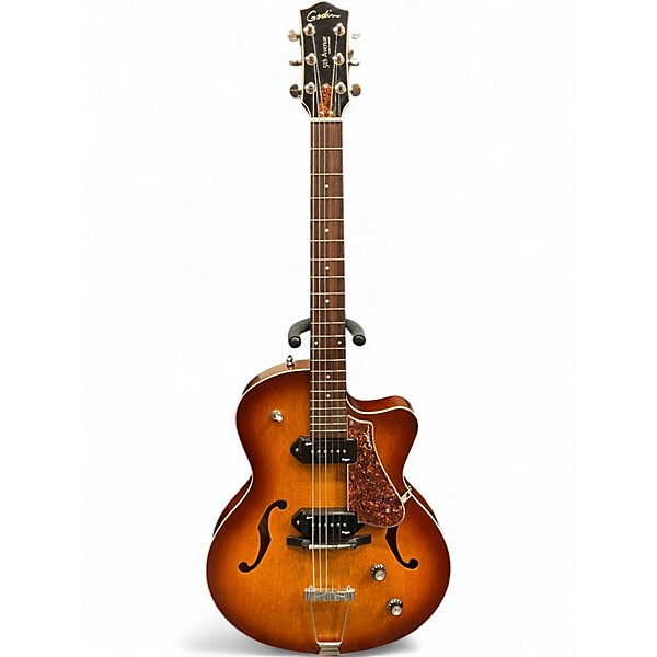 Used Godin 5th Avenue Kingpin II 2 Tone Sunburst Hollow Body