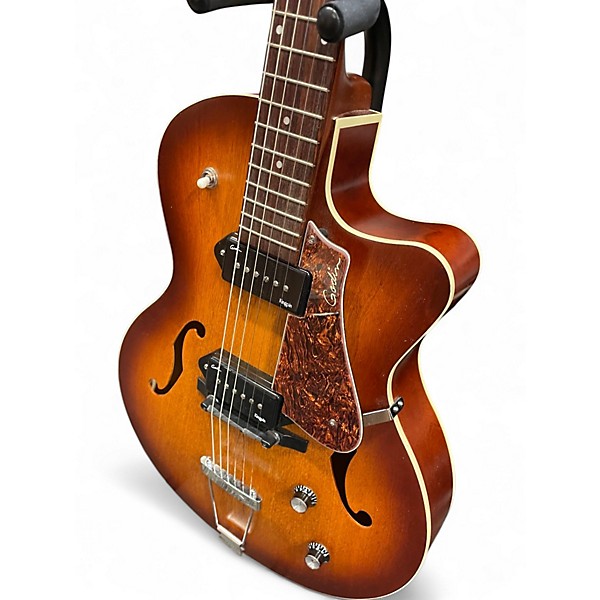 Used Godin 5th Avenue Kingpin II 2 Tone Sunburst Hollow Body Electric Guitar