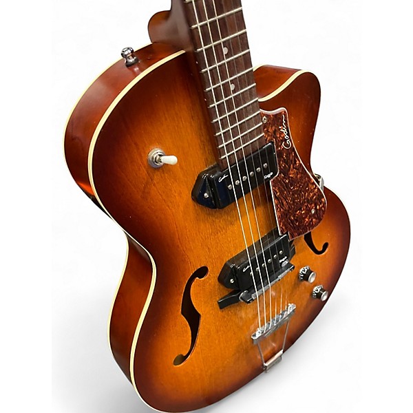 Used Godin 5th Avenue Kingpin II 2 Tone Sunburst Hollow Body Electric Guitar