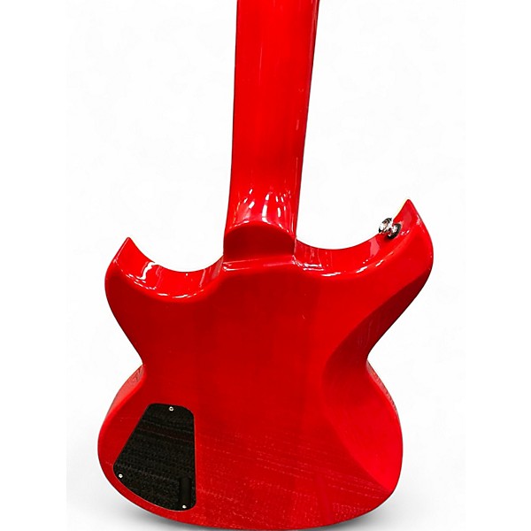 Used Reverend Sensei Jr Transparent Cherry Solid Body Electric Guitar