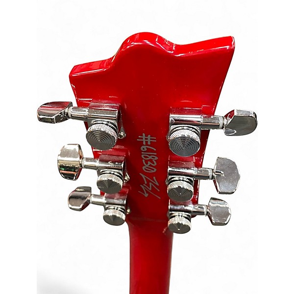 Used Reverend Sensei Jr Transparent Cherry Solid Body Electric Guitar