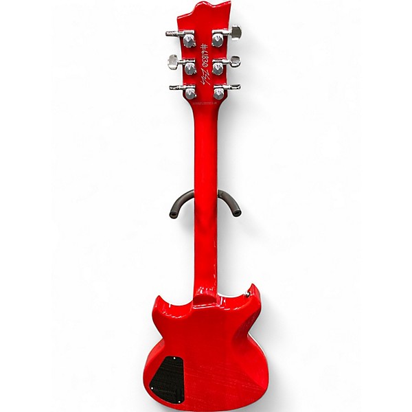 Used Reverend Sensei Jr Transparent Cherry Solid Body Electric Guitar