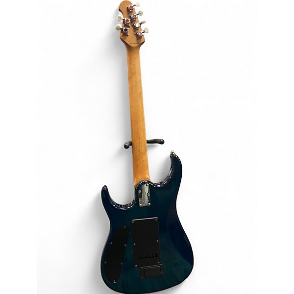 Used Sterling by Music Man  JP150D John Petrucci Signature DiMarzio Cerulean Paradise Solid Body Electric Guitar