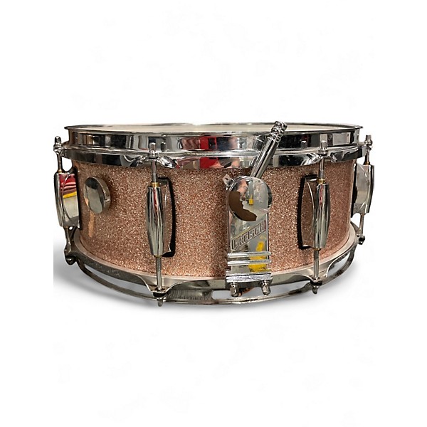 Used Gretsch Drums 14in 4418 ROSE SPARKLE Drum