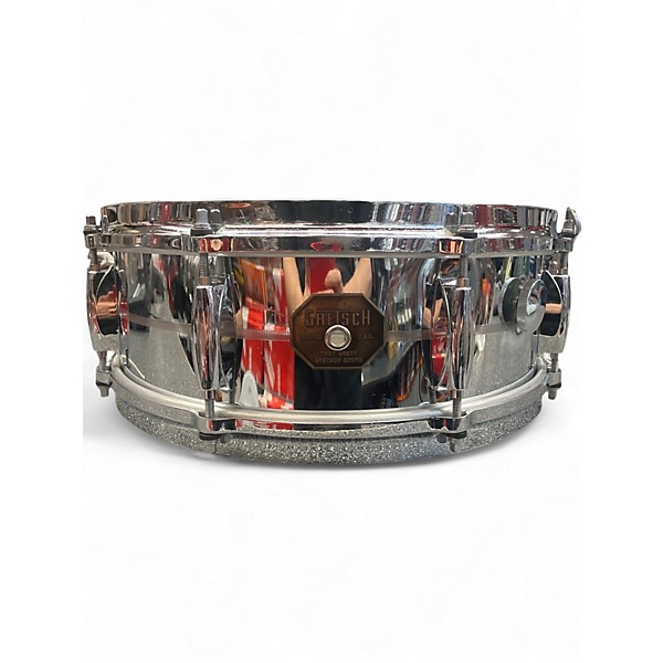 Vintage 1970s Gretsch Drums 14X5 4160 Metal Snare Chrome Drum