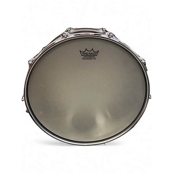 Used Pork Pie USA 14X6.5 Big Black Brass Snare Black Brass Drum