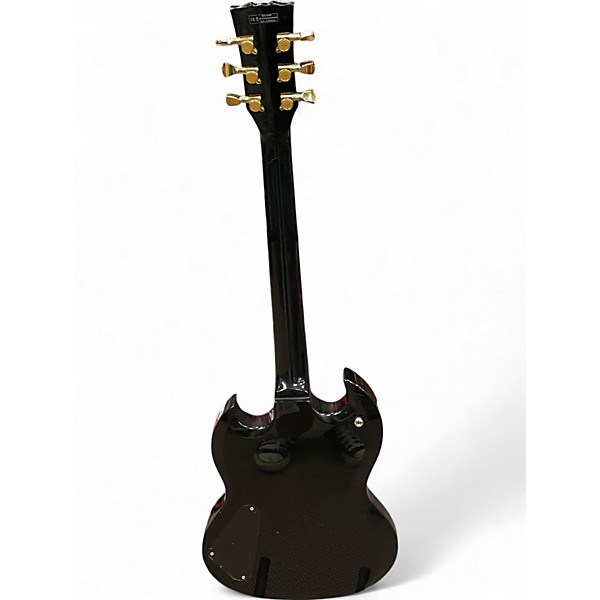 Used Harley Benton dc-dlx Black Solid Body Electric Guitar