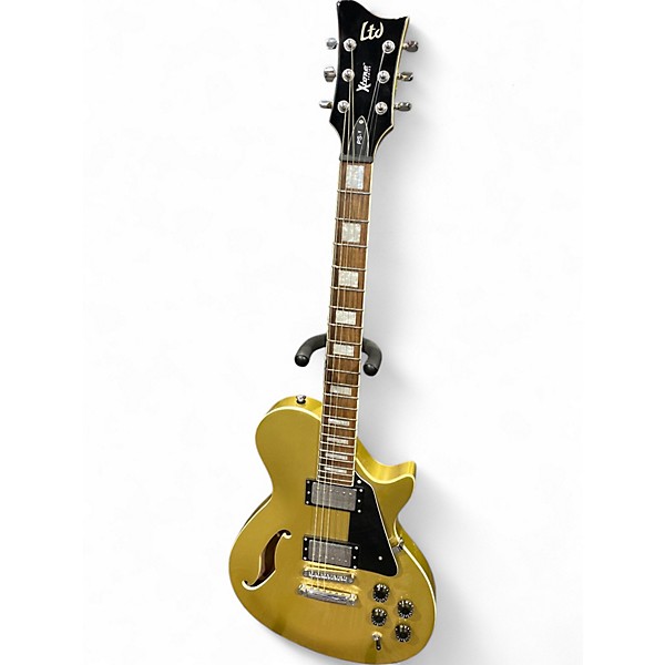 Used ESP LTD PS-1 XTONE Metallic Gold Solid Body Electric Guitar
