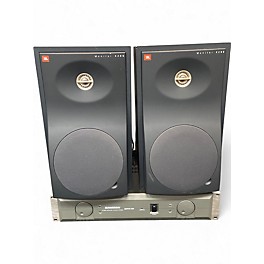 Used Jbl 4206 pair with samson servo 240 amp and cables Unpowered Monitor