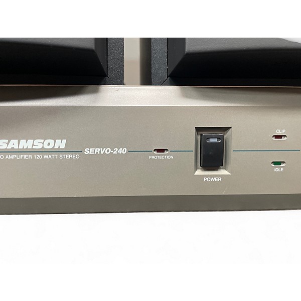 Used Jbl 4206 pair with samson servo 240 amp and cables Unpowered Monitor