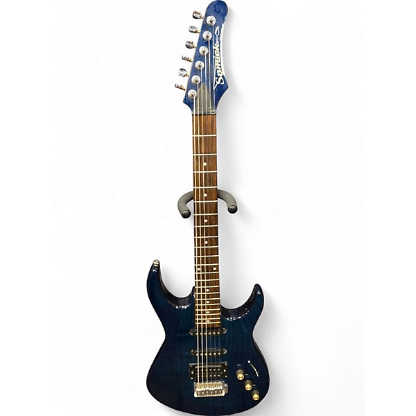 Used Samick S Style Teal Solid Body Electric Guitar