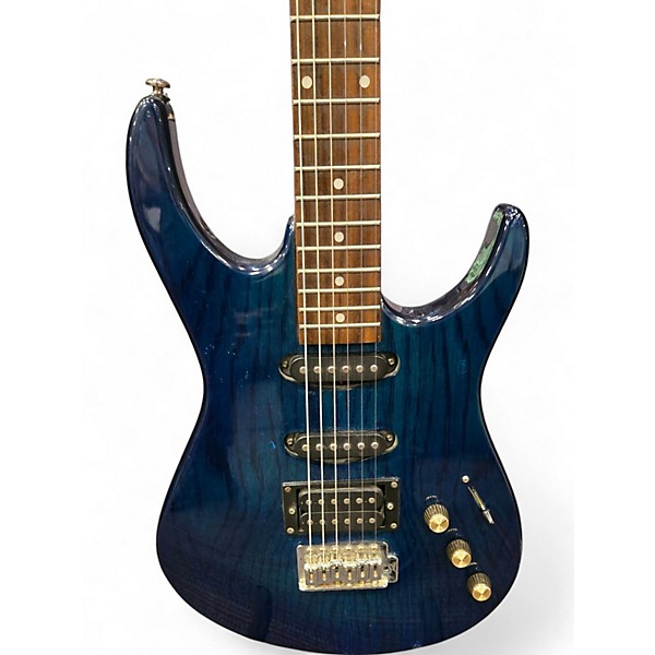 Used Samick S Style Teal Solid Body Electric Guitar
