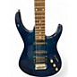 Used Samick S Style Teal Solid Body Electric Guitar