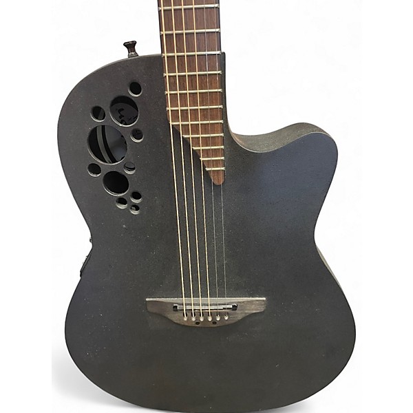 Used Ovation 1778TX-5 Elite Flat Black Acoustic Electric Guitar