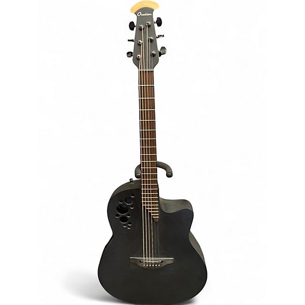 Used Ovation 1778TX-5 Elite Flat Black Acoustic Electric Guitar