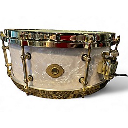 Used Slingerland 5X14 STUDIO KING Pearl White Drum