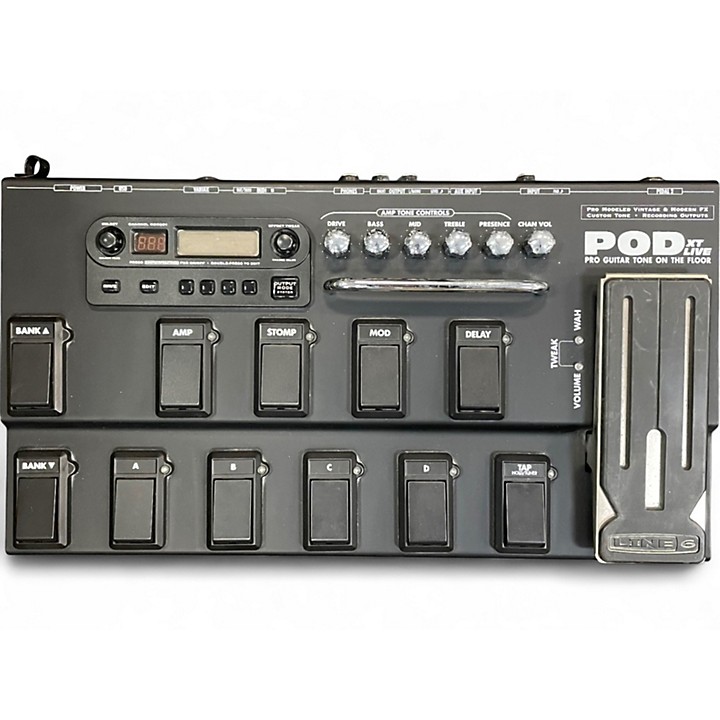 ベース LINE6 BASS POD XT LIVE AMP SIMLATOR Used Line 6 Bass Pod XT Live Bass Effect Pedal | Guitar Center