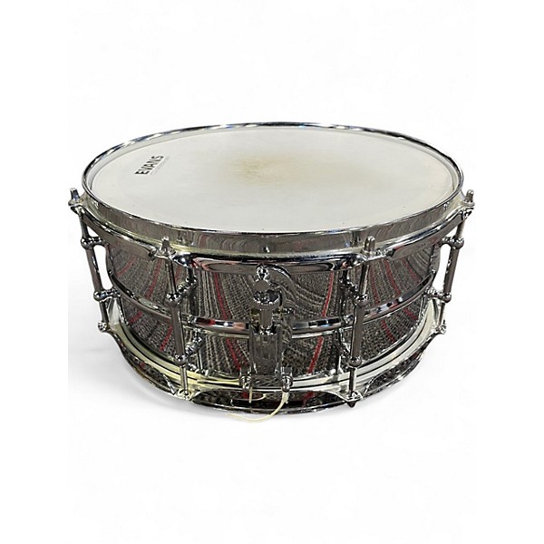 Used Ludwig 13X6.5 Supralite Snare Chrome Silver Drum