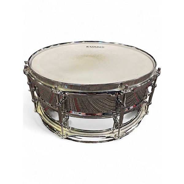 Used Ludwig 13X6.5 Supralite Snare Chrome Silver Drum