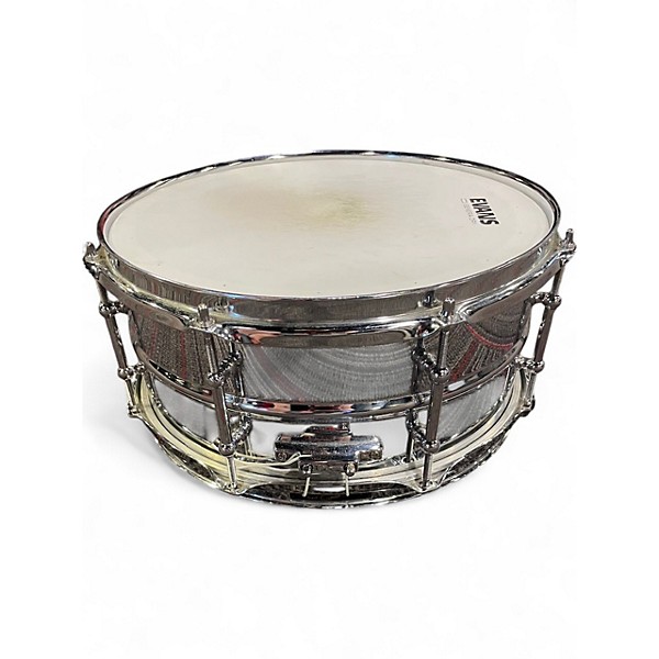 Used Ludwig 13X6.5 Supralite Snare Chrome Silver Drum