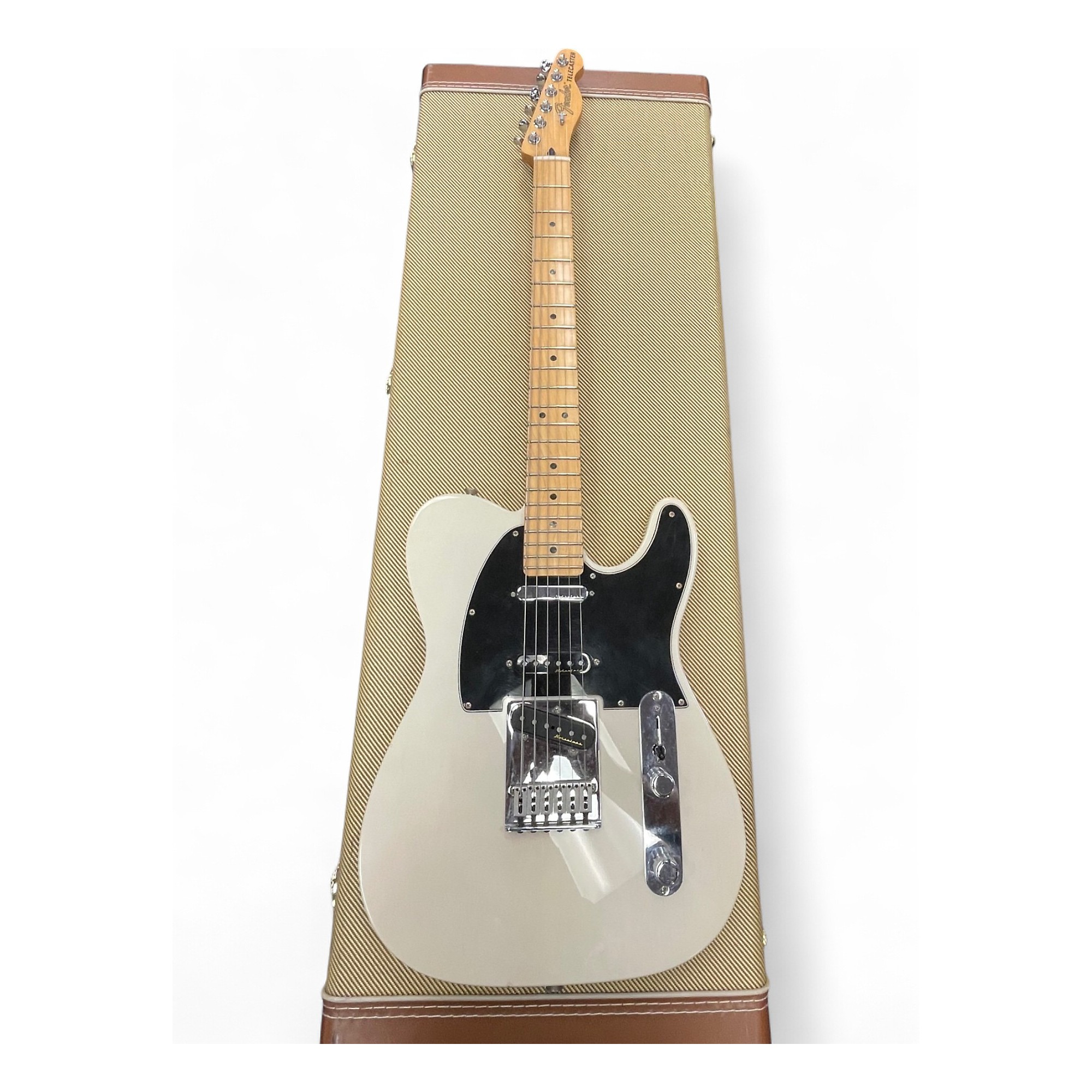 Used Fender Deluxe Nashville Telecaster White Solid Body