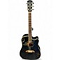 Used Alvarez AD60 Dreadnought Black Acoustic Electric Guitar thumbnail