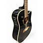 Used Alvarez AD60 Dreadnought Black Acoustic Electric Guitar