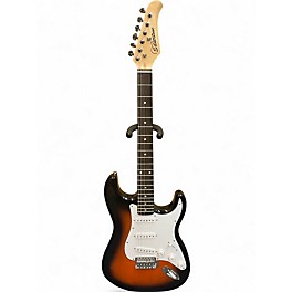 Used Silvertone St Style Sunburst Solid Body Electric Guitar