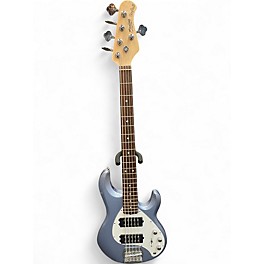 Used Sterling by Music Man Ray35T 5 String Ice Blue Metallic Electric Bass Guitar