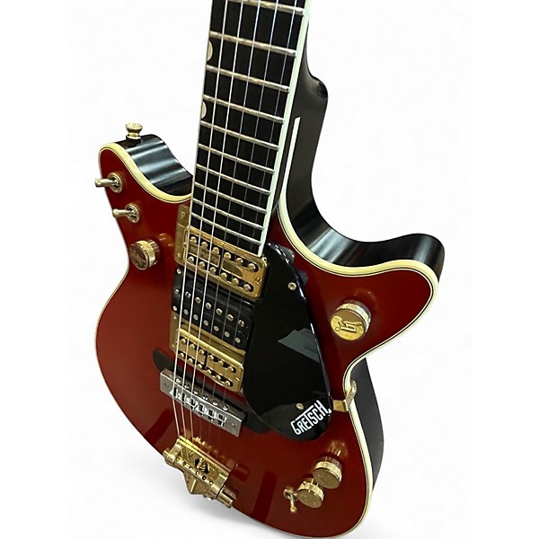 Used Gretsch Guitars G6131G-MY-RB Limited-Edition Malcolm Young Signature Jet vintage firebird red Solid Body Electric Guitar