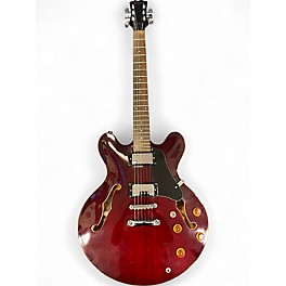 Used Samick LA30 Red Hollow Body Electric Guitar