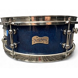 Vintage 1960s Norma 14in MADE IN JAPAN SNARE DRUM BLUE SPARKLE Drum