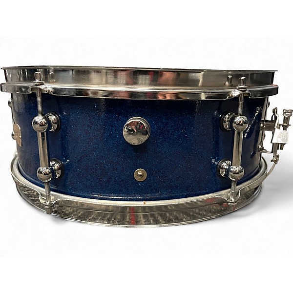 Vintage 1960s Norma 14in MADE IN JAPAN SNARE DRUM BLUE SPARKLE Drum