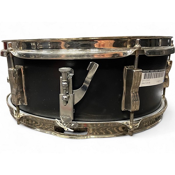 Vintage 1960s Ludwig 14in PIONEER BLACK Drum