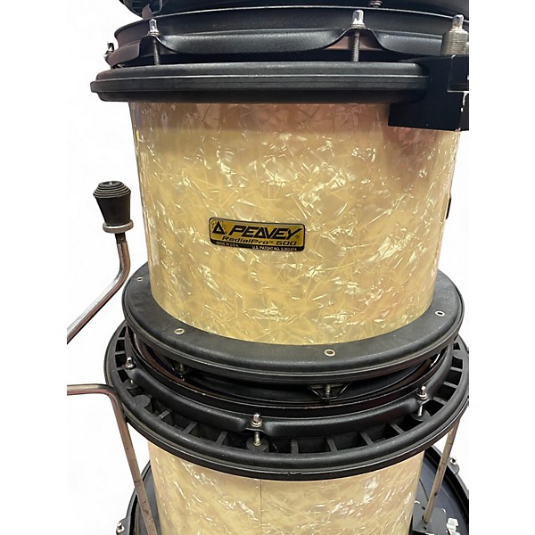 Used Peavey 4 Piece RadialPro 500 Pearl White Drum Kit