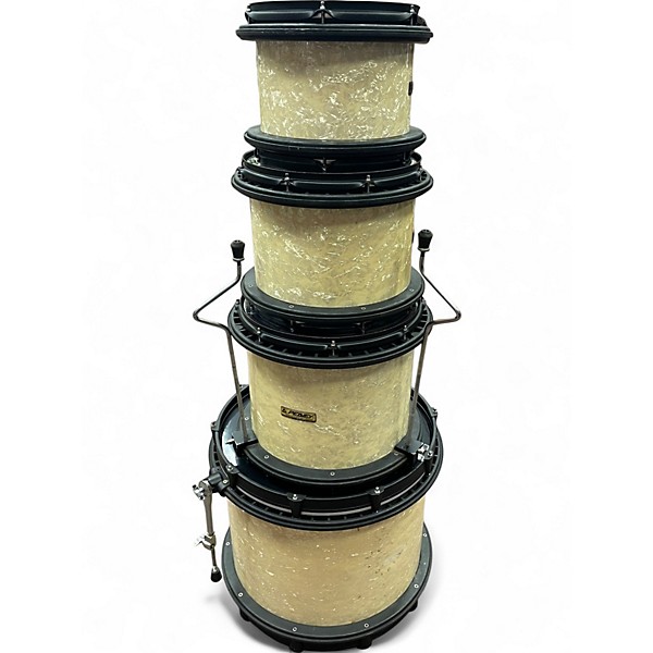 Used Peavey 4 Piece RadialPro 500 Pearl White Drum Kit