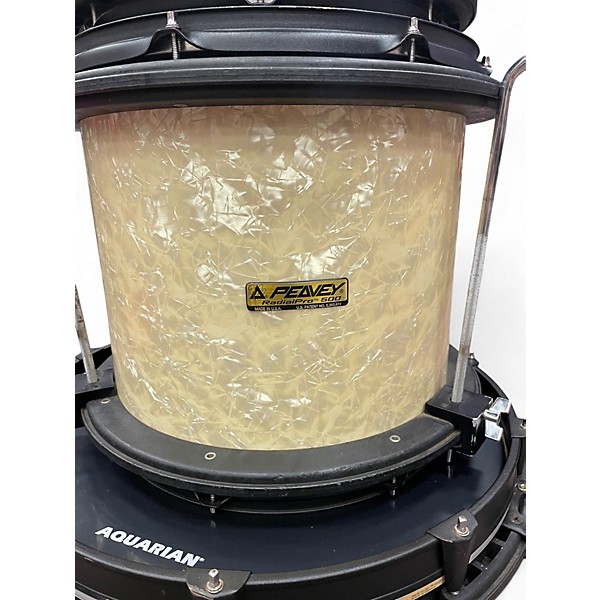 Used Peavey 4 Piece RadialPro 500 Pearl White Drum Kit